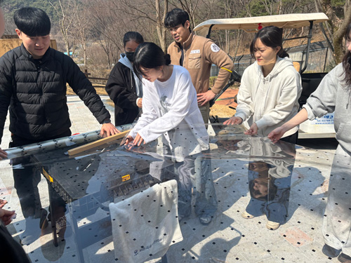 야생동물 관리 실습 사진